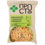 Вермишель быстрого приготовления с куриным бульоном Пр!ст, 60г