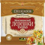 Лепёшка пшеничная Delicados тортильи мексиканские, 400г Лепёшка пшеничная Delicados тортильи мексиканские, 400г