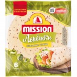 Лепёшки пшеничные Mission тортильи оригинальные со злаками, 250г