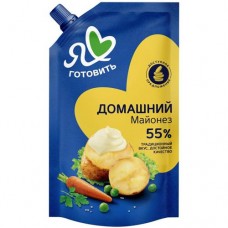 Майонез Я люблю готовить домашний 55%, 390г в магазинах Перекресток