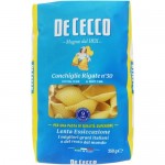 Изделия макаронные De Cecco Конкильe Ригате Ė50 из твердых сортов пшеницы, 250г