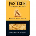 Макароны Pasteroni Перья рифлёные Ė129 группа А высший сорт, 400г