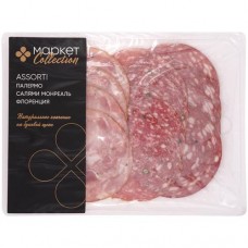 Колбасы Палермо-Салями Монреаль-Флоренция сырокопчёные Маркет Collection, 120г в магазинах Перекресток