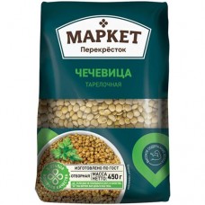 Чечевица тарелочная Маркет Перекрёсток, 450г в магазинах Перекресток