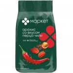 Ядра арахиса обжаренные в хрустящей оболочке со вкусом перца чили Маркет, 100г