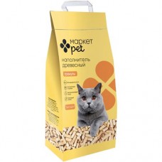 Наполнитель древесный для кошачьего туалета Маркет Pet, 3кг в магазинах Перекресток