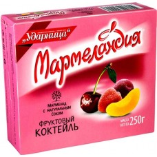 Мармелад Мармеландия Фруктовый коктейль, 250г в магазинах Перекресток