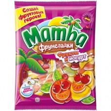Мармелад Mamba жевательный Фрумеладки фруктовый йогурт, 140г в магазинах Перекресток