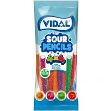 Мармелад Vidal Sour Pencils со вкусом персика, вишни, яблока, клубники, 70 г в магазинах Перекресток