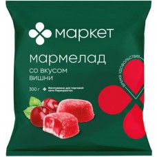 Мармелад желейный со вкусом вишни Маркет, 300г в магазинах Перекресток
