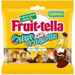 Мармелад Fruit-Tella Супер Бутылочки жевательные со вкусами колы, апельсина, лимона, 100г