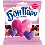 Мармелад Бон Пари Бриллиантовые сердца жевательный со вкусом фруктов, 100г