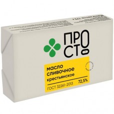 Масло сладкосливочное Крестьянское высшего сорта 72.5% Пр!ст, 175г в магазинах Перекресток