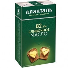 Масло сливочное Аланталь Традиционное 82.5%, 180г в магазинах Перекресток