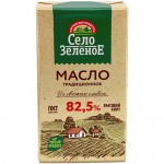 Масло сладкосливочное Село Зелёное Традиционное несолёное 82.5%, 175г Масло сладкосливочное Село Зелёное Традиционное несолёное 82.5%, 175г