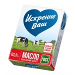 Масло сладкосливочное Искренне Ваш Традиционное несолёное 82.5%, 180г Масло сладкосливочное Искренне Ваш Традиционное несолёное 82.5%, 180г