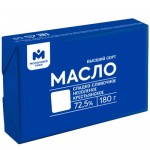 Масло Крестьянское сладко-сливочное несолёное 72.5% Молочный Знак, 180г