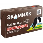 Масло сливочное Экомилк Шоколадное 62%, 180г