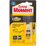 Клей Супер Момент универсальный секундный, 3г