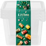 Набор контейнеров Plast Team Kitchen Collection Frozen для заморозки, 3х0,75л Набор контейнеров Plast Team Kitchen Collection Frozen для заморозки, 3х0,75л