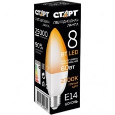 Лампа Старт LEDCandle E14 светодиодная 8W 27 X в магазинах Перекресток
