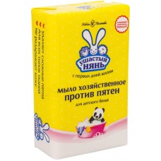 Мыло хозяйственное Ушастый Нянь против пятен, 180г в магазинах Перекресток