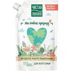 Мыло жидкое Чистая Линия Для всей семьи берёзовое, 500мл в магазинах Перекресток