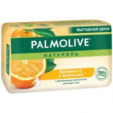 Мыло Palmolive Натурэль туалетное твердое Витамин С и Апельсин для лица и тела, 150 г в магазинах Перекресток