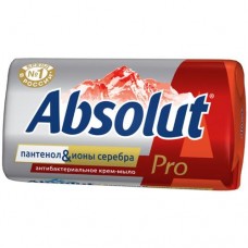 Крем-мыло туалетное Absolut Pro серебро + пантенол антибактериальное, 90г в магазинах Перекресток