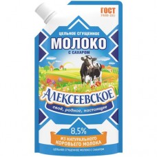 Молоко сгущённое Алексеевское цельное с сахаром 8.5%, 270г в магазинах Перекресток