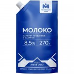 Сгущённое молоко цельное с сахаром 8.5% Молочный знак, 270г