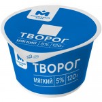 Творог Мягкий 5% Молочный Знак, 120г