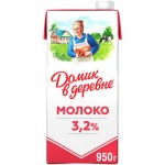 Молоко Домик в деревне ультрапастерилизованное 3.2% 950мл Молоко Домик в деревне ультрапастерилизованное 3.2% 950мл