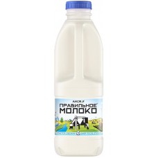 Молоко Правильное Молоко пастеризованное 1.5%, 900мл в магазинах Перекресток