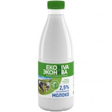 Молоко Эконива пастеризованное 2.5%, 1л в магазинах Перекресток
