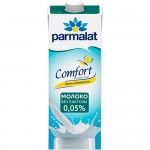 Молоко Parmalat UHT Comfort безлактозное ультрапастеризованное обезжиренное 0.05%, 1л