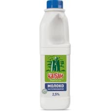 Молоко Чабан питьевое пастеризованное 2.5%, 930мл в магазинах Перекресток