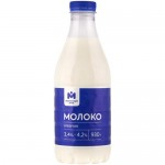 Молоко отборное 3.4-4.2% Молочный знак, 930мл