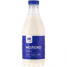 Молоко отборное 3.4-4.2% Молочный знак, 930мл в магазинах Перекресток