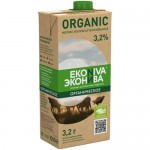 Молоко Эконива питьевое ультрапастеризованное 3.2%, 1л