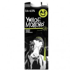 Молоко Умное Молоко А2 ультрапастеризованное 3.4-4.5%, 1л в магазинах Перекресток