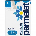 Молоко Parmalat ультрапастеризованное 1.8%, 200мл