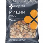 Мясо мидий варено-мороженое Маркет, 500г