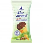 Пломбир Как Раньше фисташковый в шоколадной глазури рожок 12%, 100г