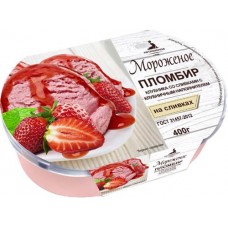 Пломбир Петрохолод Клубника со сливками 13%, 400г в магазинах Перекресток