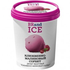 Сорбет Brand Ice Клюквенно-Малиновый фруктовый, 380г в магазинах Перекресток
