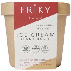 Десерт Friky Клубничный чизкейк на растительной основе замороженный, 230г в магазинах Перекресток
