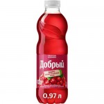 Морс Добрый из винограда и клюквы, 970мл