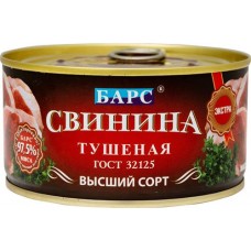 Свинина Барс Экстра тушёная высший сорт, 325г в магазинах Перекресток