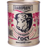Говядина Главпродукт тушёная высший сорт, 338г
